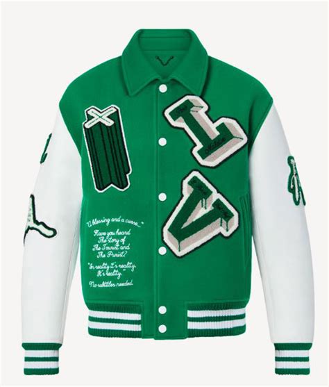 louis vuitton varsity jacket green price|Louis Vuitton jackets men's.